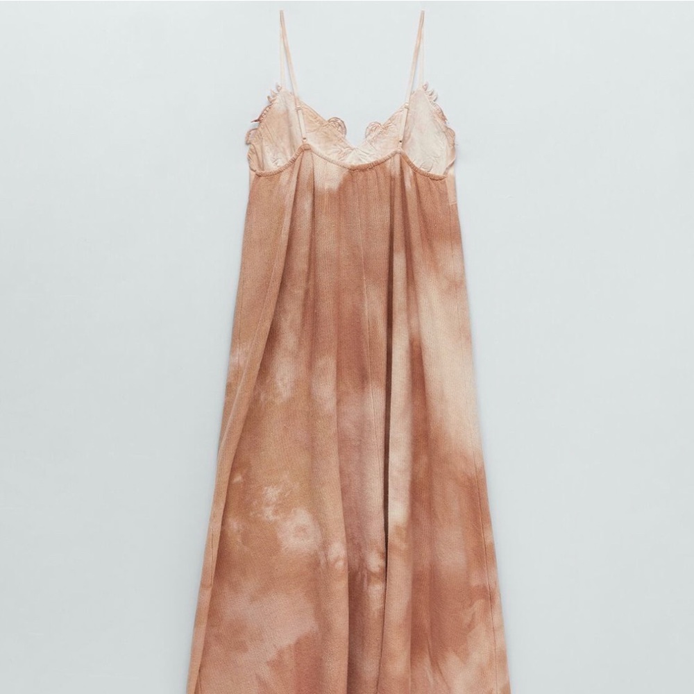 ZARA NWT TIE DYE MIDI DRESS S - Picture 7 of 9
